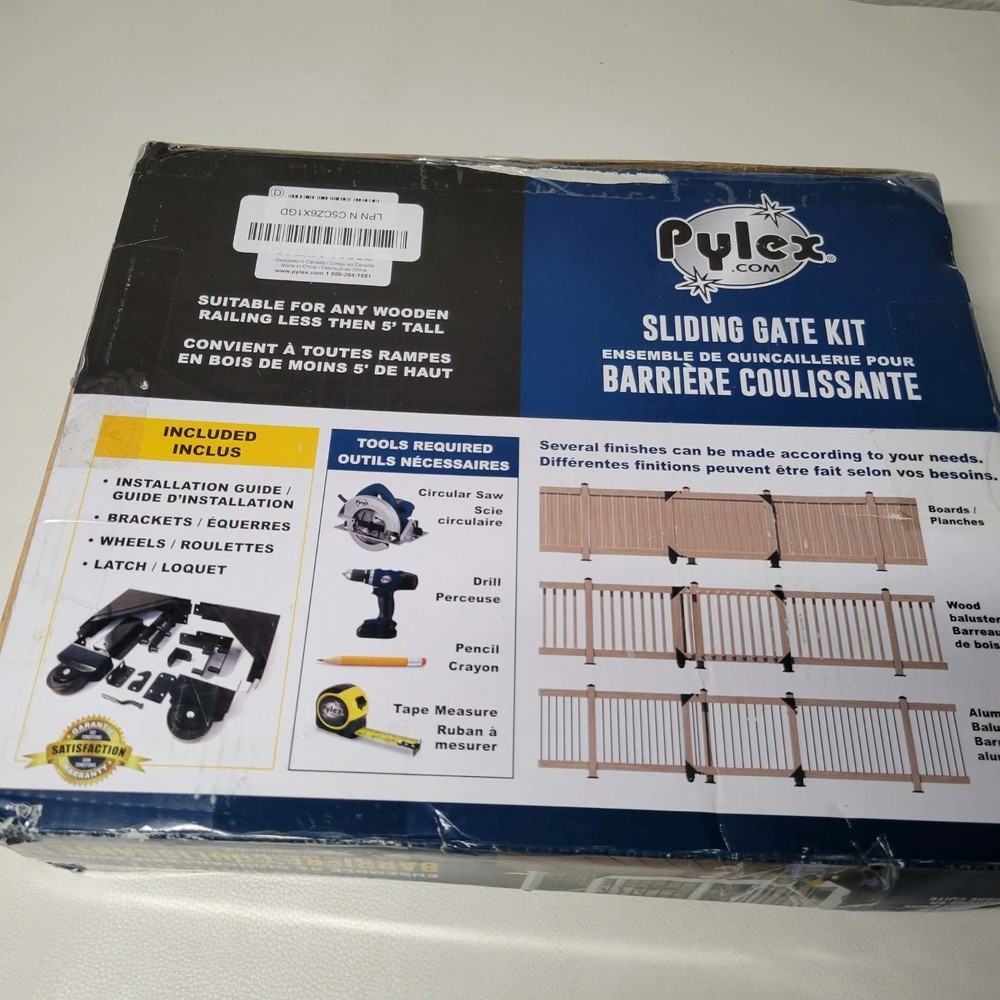 Pylex 11052 Sliding Gate Hardware Kit - Black