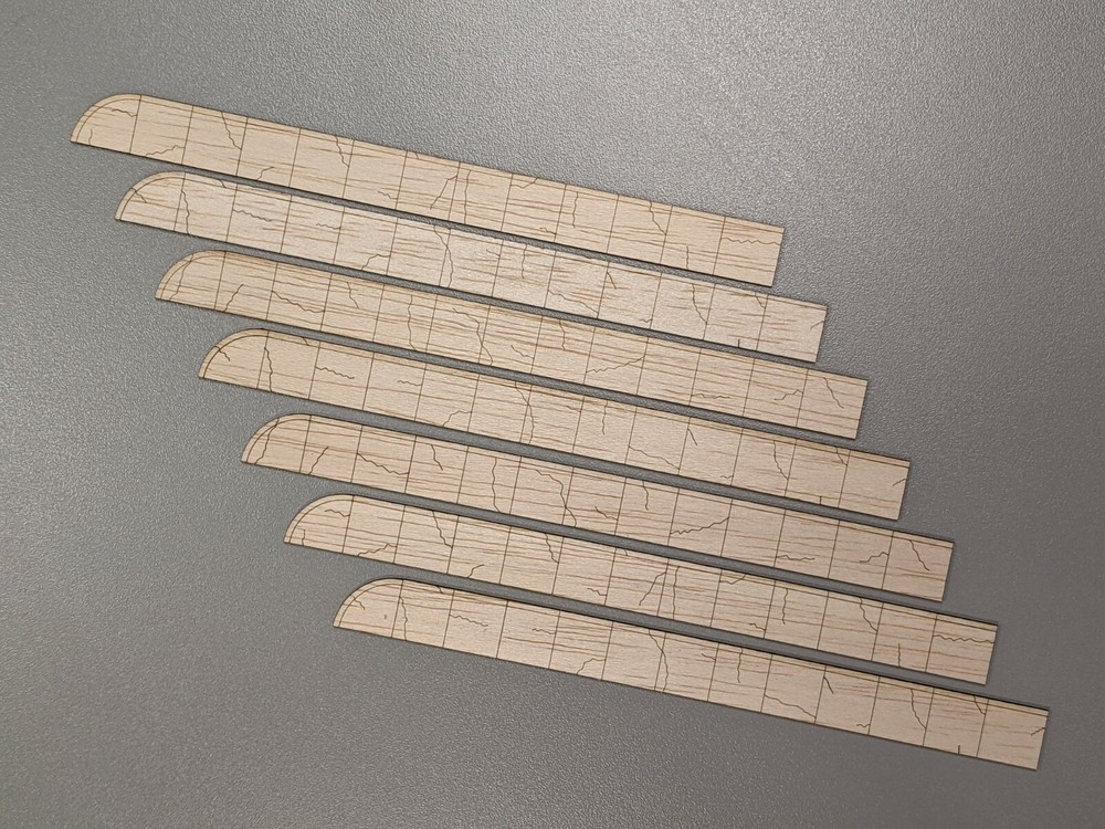 HO Scale Laser Cut Sidewalk Old Pattern - 371 Scale Feet Layout Scenery