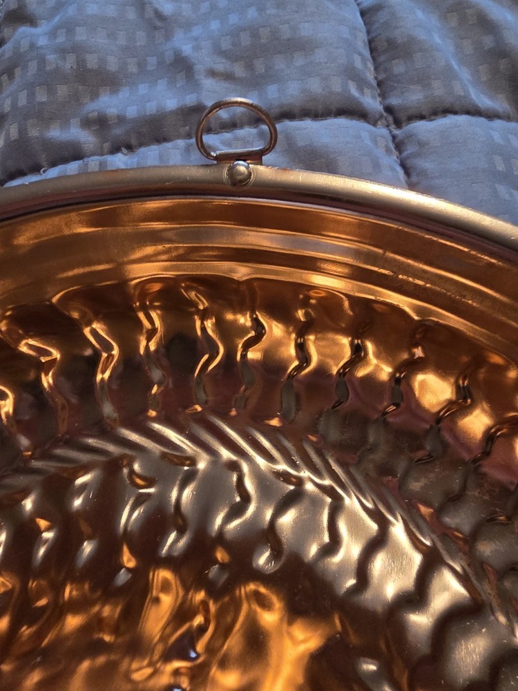 Copper Salmon Baking Mold With Wall Hook. Unbranded