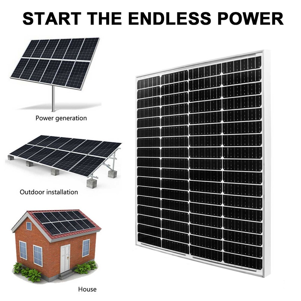 200W 12V Monocrystalline Solar Panel Solar Module For Home Caravan Camping