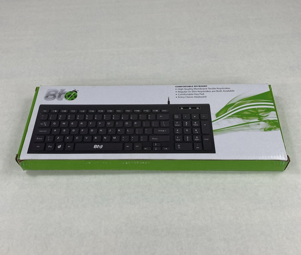 BTO USB Wired Comfortable Keyboard