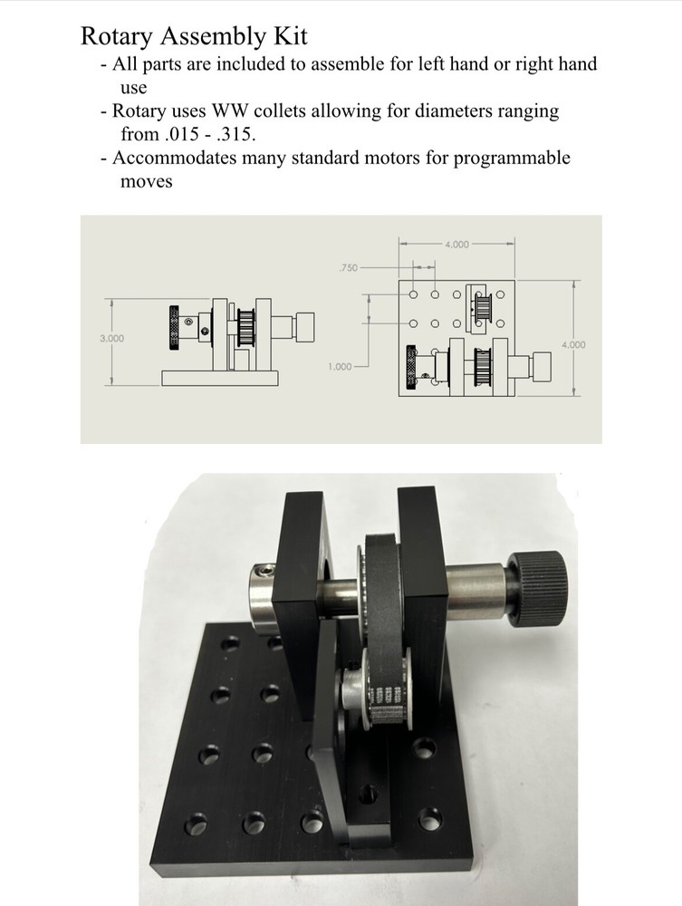 New Rotary Assembly Kit/Left hand or Right hand use 