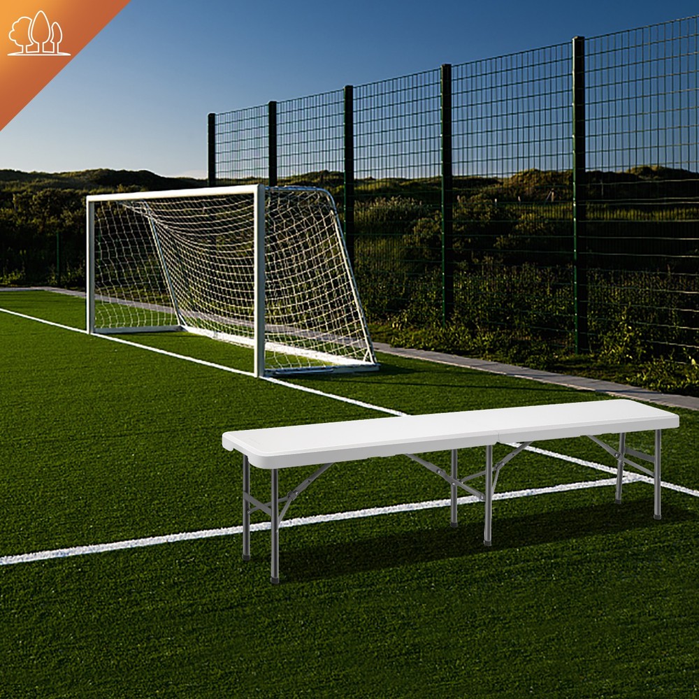 2PCS 6FT Outdoor Patio Foldable Bench