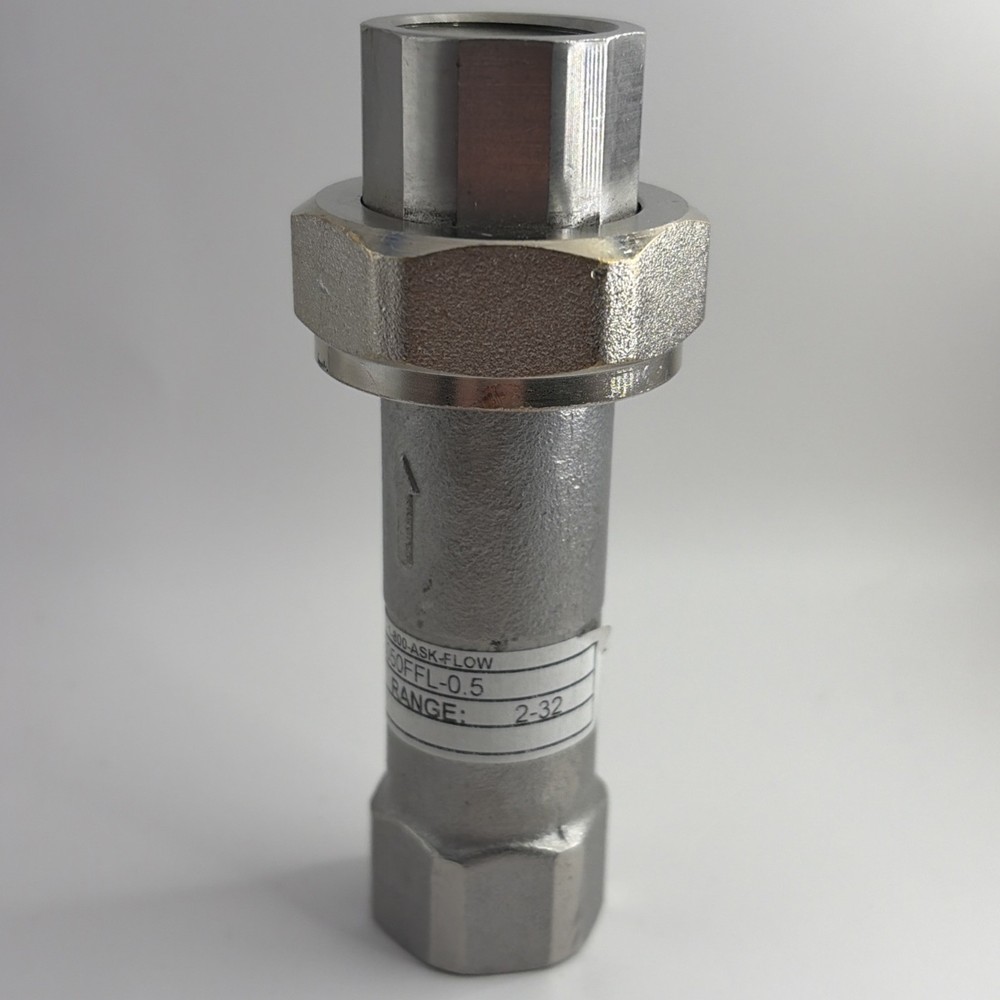 IMI Model ICSS050FFL-0.5 Inline Automatic Flow Control Valve 0.5 GPM 2-32 Range