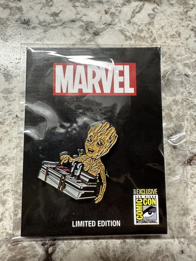 2017 SDCC Exclusive GROOT Bomb Guardians Of Galaxy Enamel Pin LIMITED Comic Con