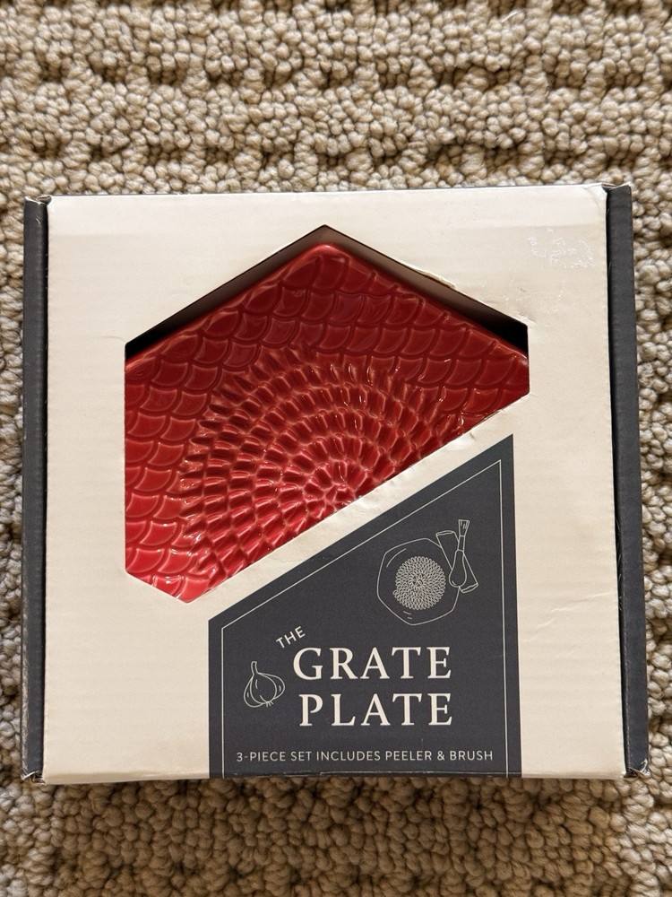 Ceramic Garlic/Ginger Grater Plate