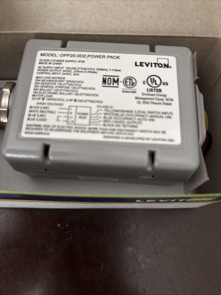 Leviton OPP20-D2 Occupancy Sensor Power Pack Free Ship