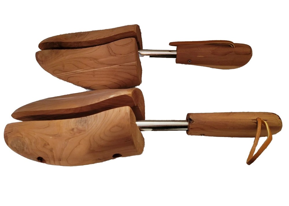 Wooden Shoe Stretchers Spring Handle Unbranded preowned