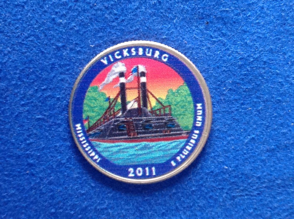 2011d  Vicksburg Colorized Quarter