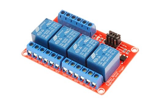 NOYITO 4 Channel Relay Module High Low Level Trigger with 4-Channel 24V