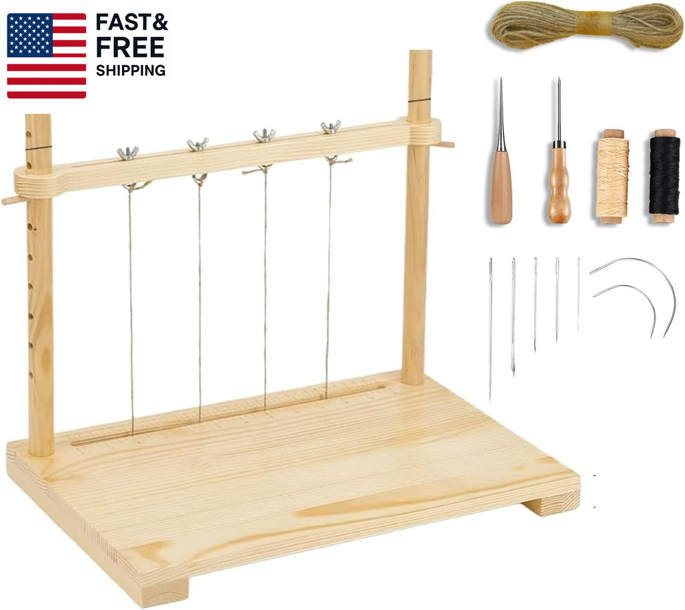 Bookbinding Sewing Frame Set Wood Book Binding Kits Bookbinding Punching Guid