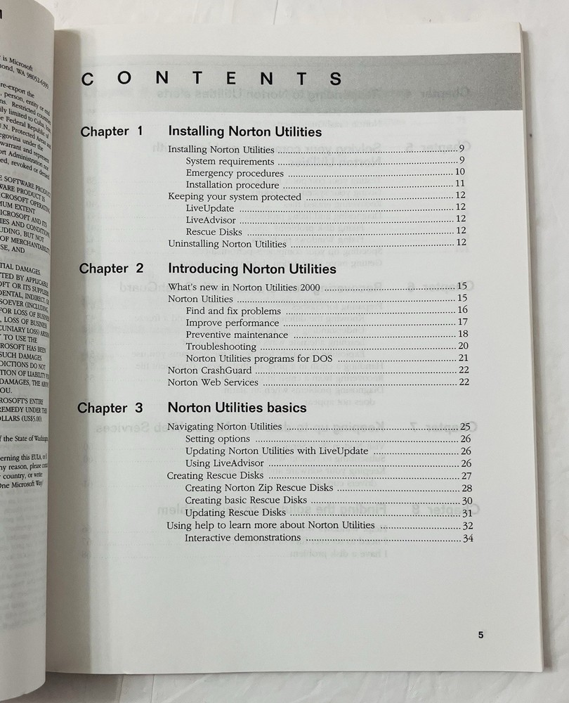 Norton Utilities 2000 v4.5 User’s Guide Symantec Windows 95/98 Reference Manual