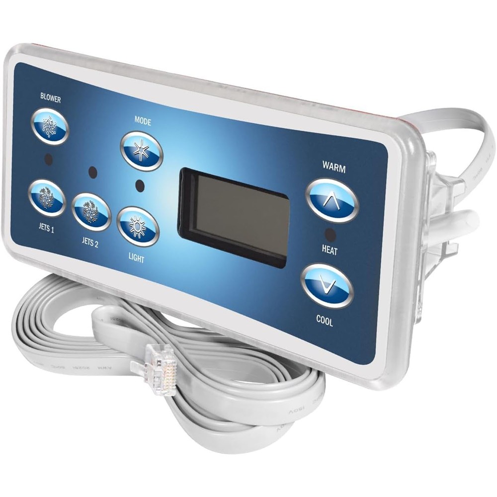 for Balboa VL701S Rectangular Serial Panel 53189 Topside Control Panel 7-Button