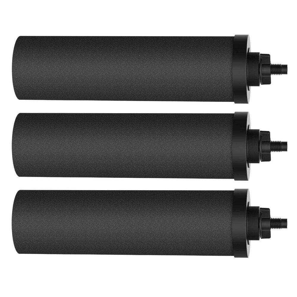 3pack Black Replacement for Gravity Filter System,Activated Carbon Water Filters