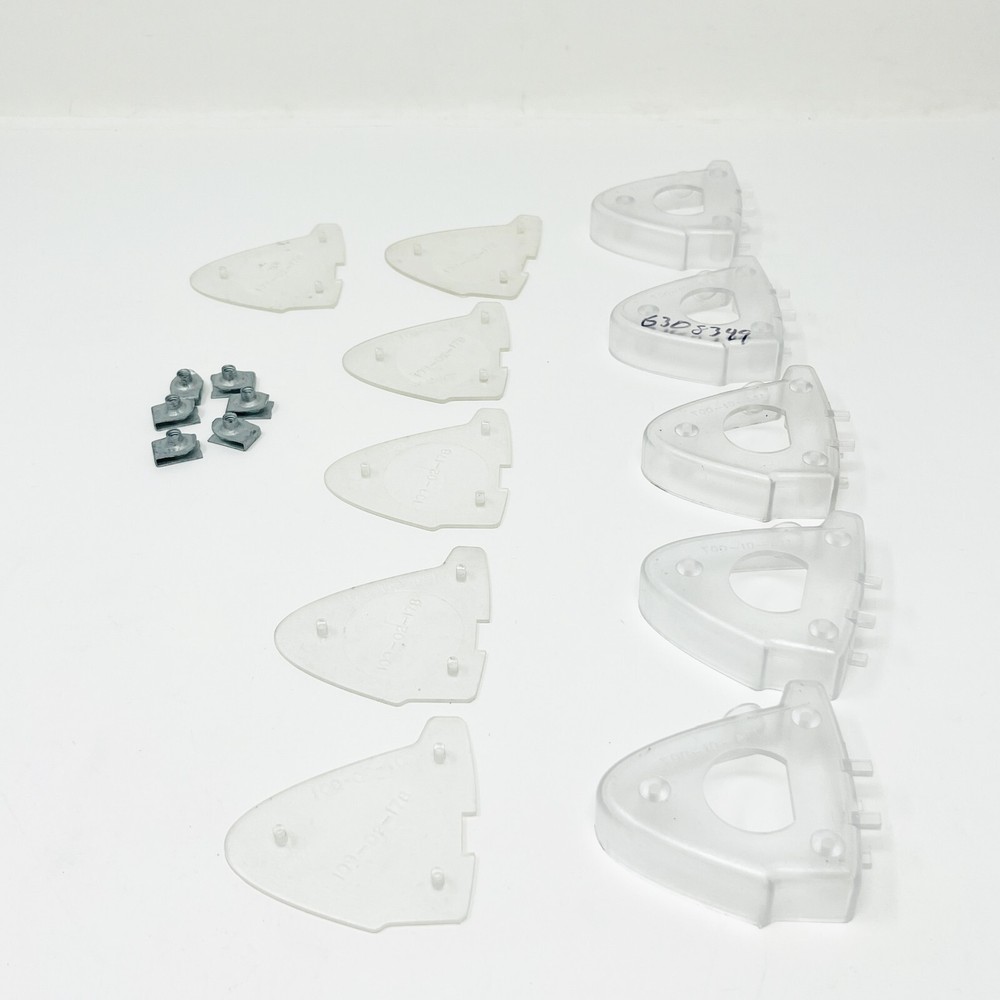 5 pcs Set of Clear Plastic Bracket 6308349