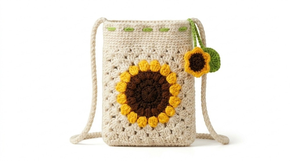 Crochet Phone Bag Kit for Beginners DIY Starter Set with Video Tutorial