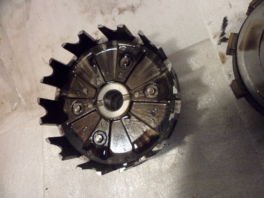 Yamaha sr125 e '82 (10f) clutch, pressure plate, inner, outer basket.