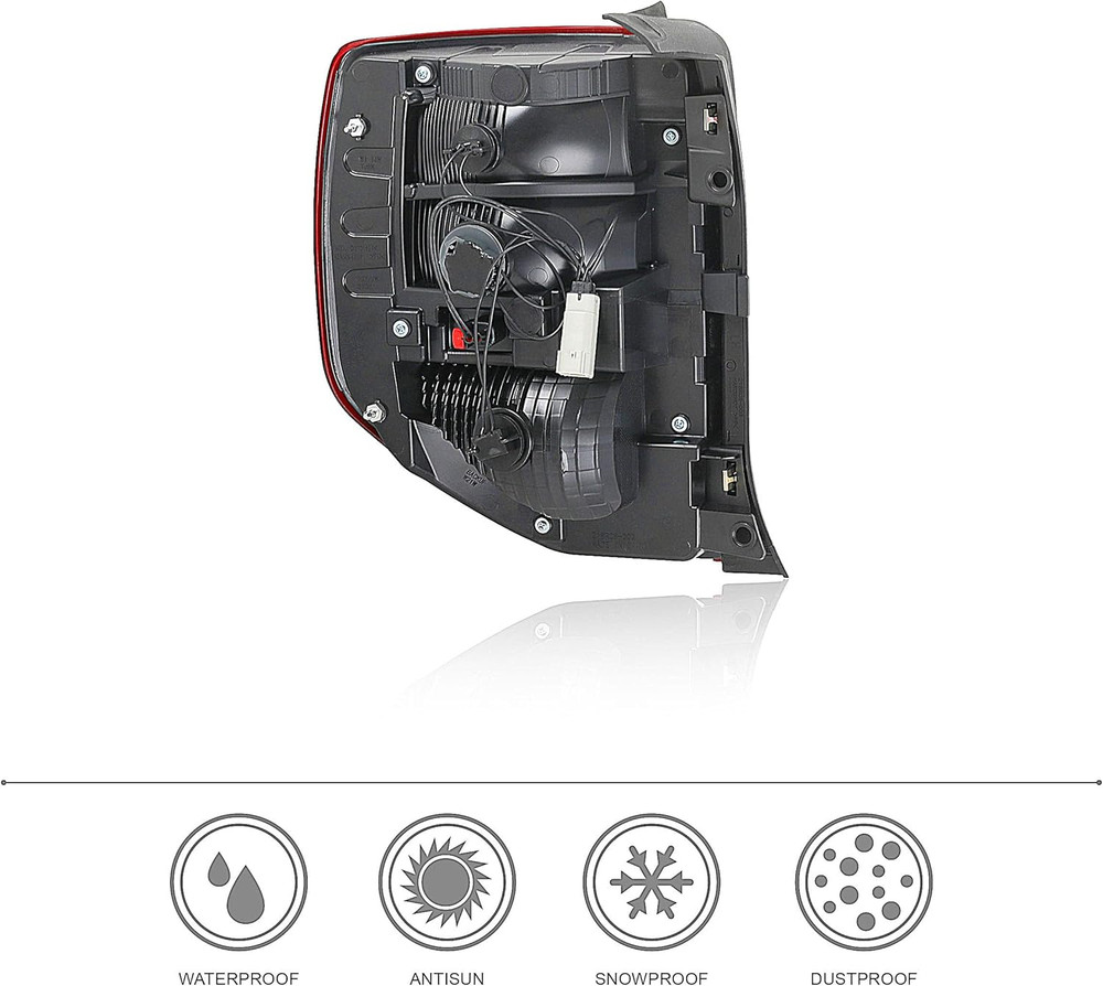 Tail Lights Assembly Includes Light Bulb Harness Compatible with Ford Bronco Spo