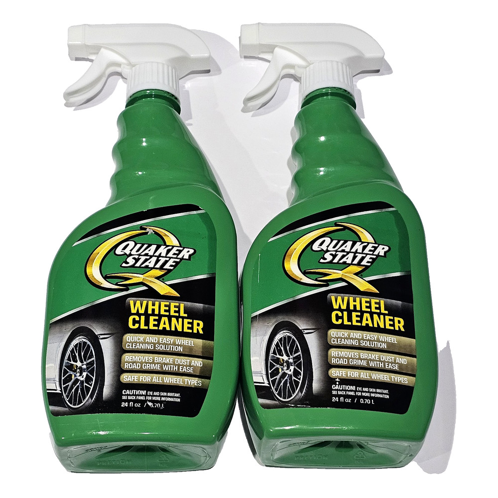 2 Pack Quaker State Wheel Cleaner Quick & Easy Cleaning Solution 24oz