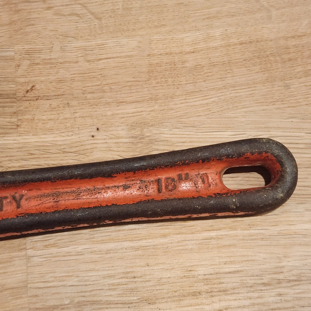 S-K Wayne 18” Red Steel Pipe Wrench