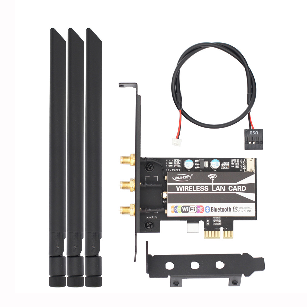 Broadcom BCM943602CS 802.11AC WiFi + Bluetooth 4.0 PC Desktop WLAN Card PCI E 1X