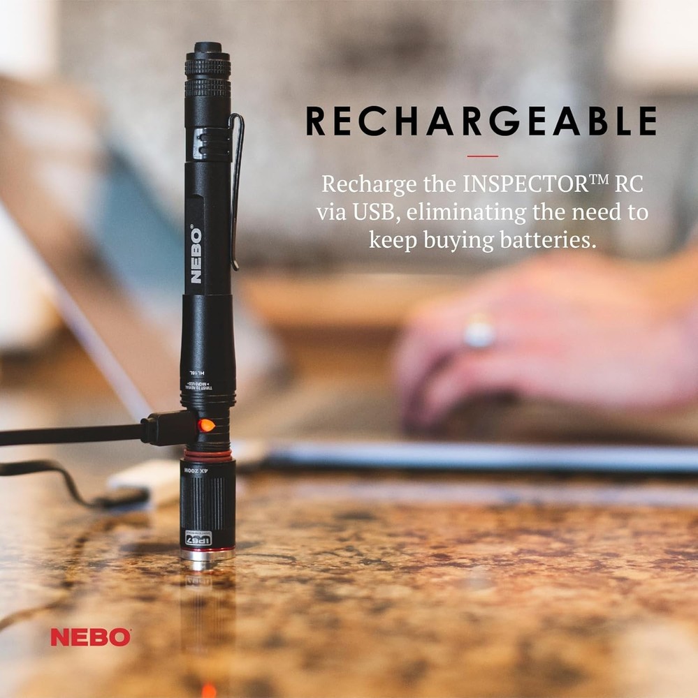 Versatile Pen Light | 360 Lumens, Rechargeable & AAA Battery