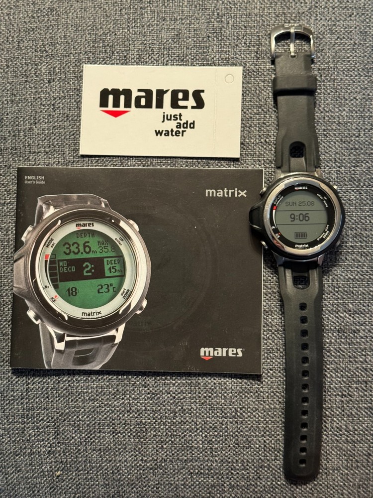 *NEW* MARES Matrix 2.0_Rechargeable Dive Computer (Made in Italy)