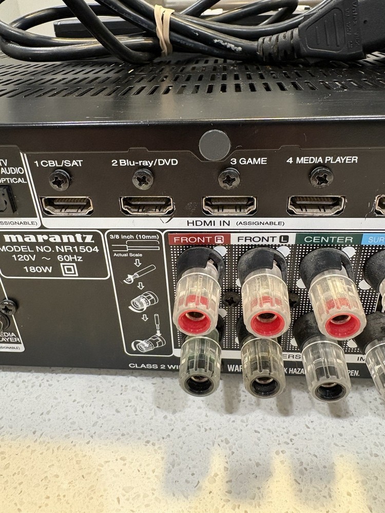 Marantz NR1504 5.1 Channel 50 Watt Receiver Bundle With Remote 🔥🔥🔥