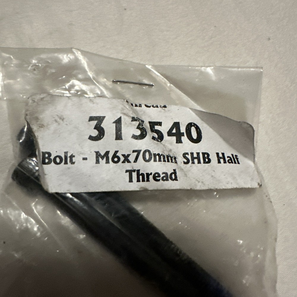 M6x70mm SHB Half Thread Bolt 313540