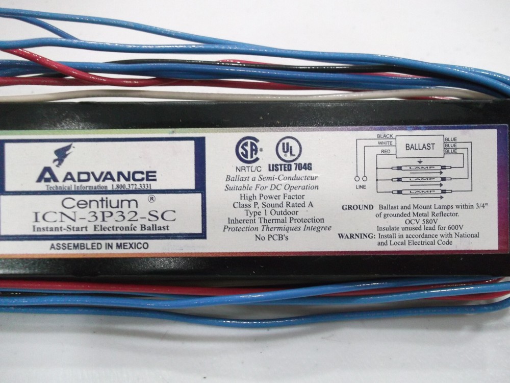 TESTED Philips Advance Centium Ballast ICN-3P32-SC