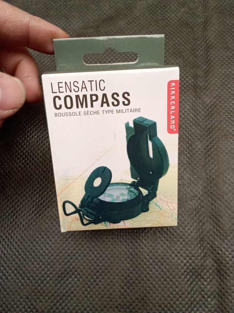 Kikkerland Lensatic Compass Hiking Navigation Directional Compass