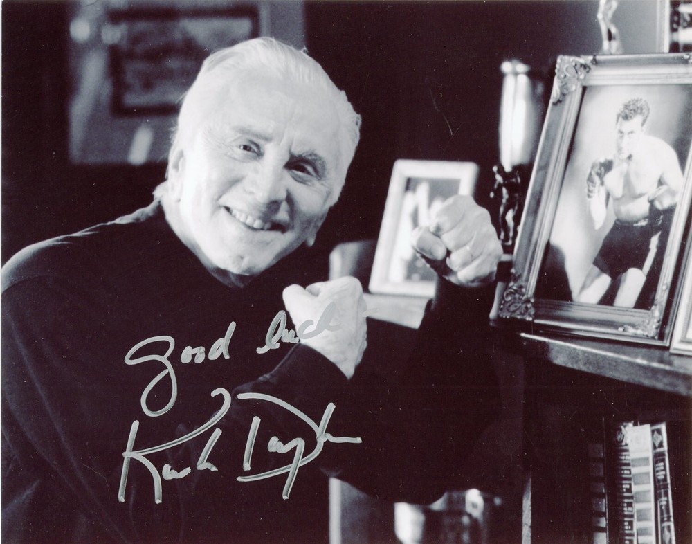 Kirk Douglas Hand Signed Photograph