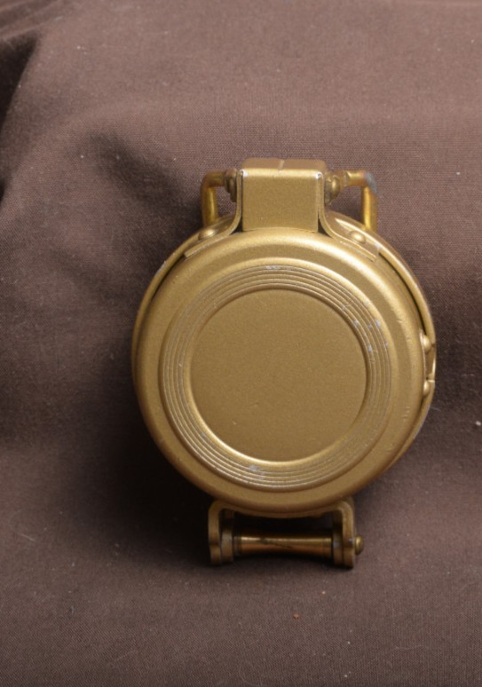 two lensatic compasses one with box