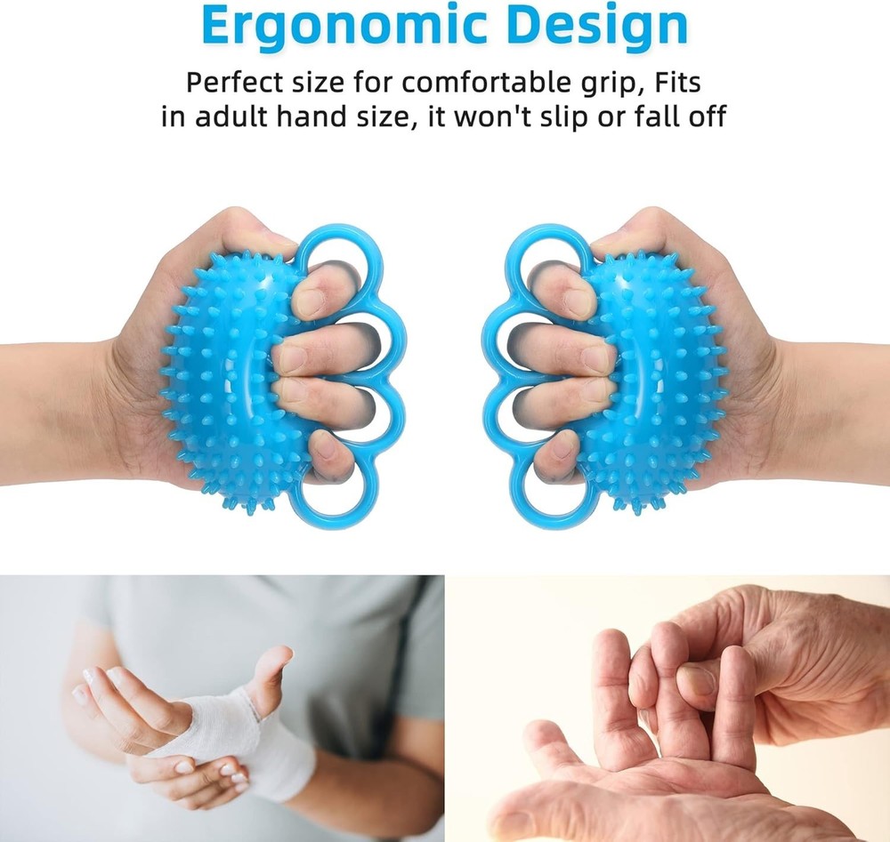 Expertly Designed Hand Exercise Ball - Flexible Grip Strength & Stress Relief