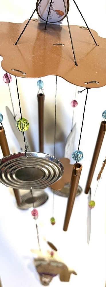 Squirrel Wind Chime Sunset Vista Metal 39x6” Camper rustic