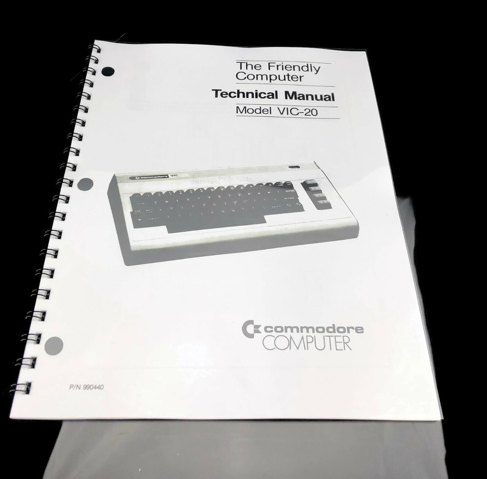 Commodore VIC 20 TECHNICAL Service Manual W/ Schematics COIL BOUND Reprint