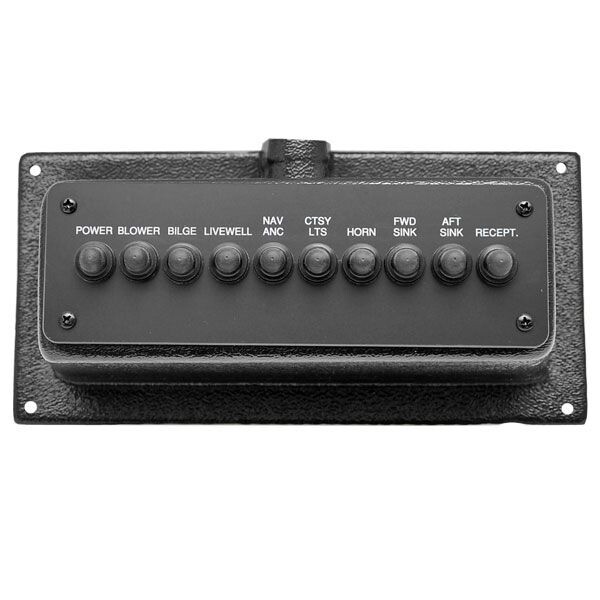 Tracker Boat Circuit Breaker Panel | Pontoon 10 x 4 3/4 Inch 12 Volt
