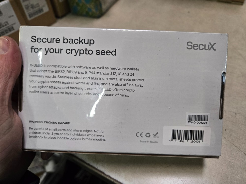 SecuX – XSEED Plus - Secure Bitcoin Wallet Crypto Seed Storage Steel Plates (...