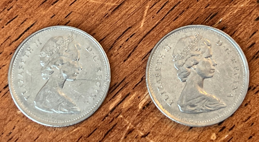 2x 1975 Canada Quarters