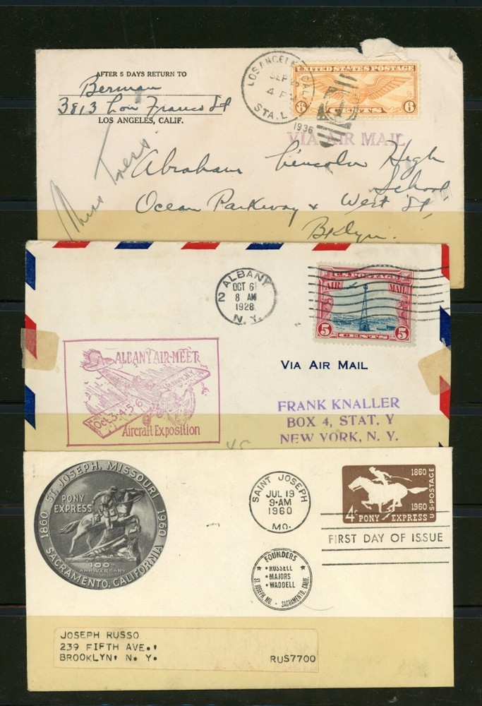 USA  Airmail and other covers / W-94 / used