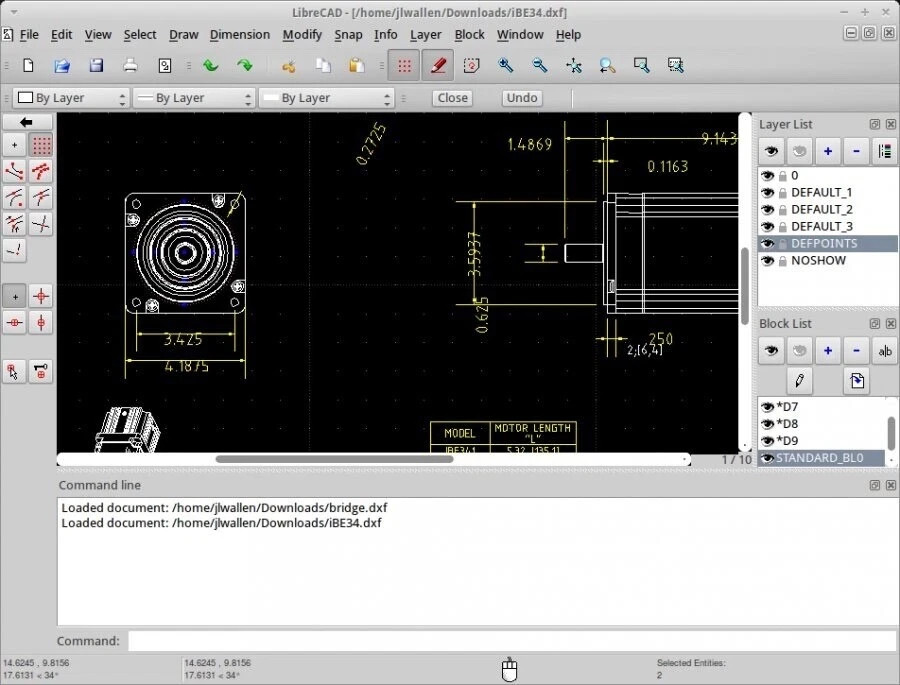 Libre Cad 2D CAD Software for Windows & MacOS