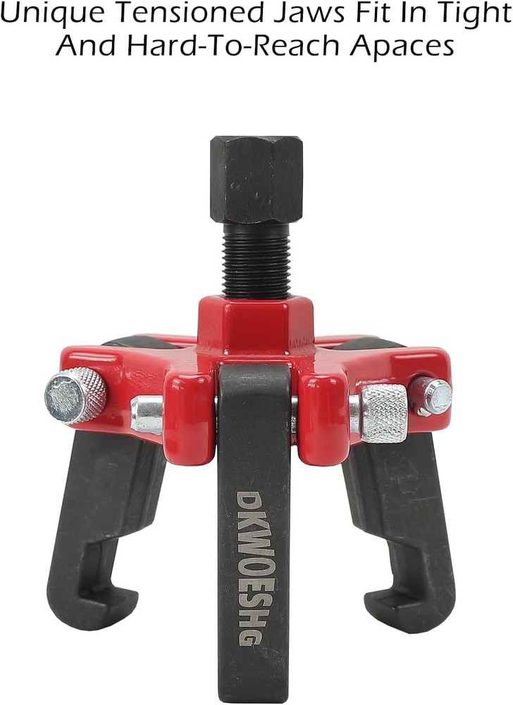 Harmonic Balancer Puller & Crankshaft Pulley Removal Tool Kit - 3 Jaw Puller Set