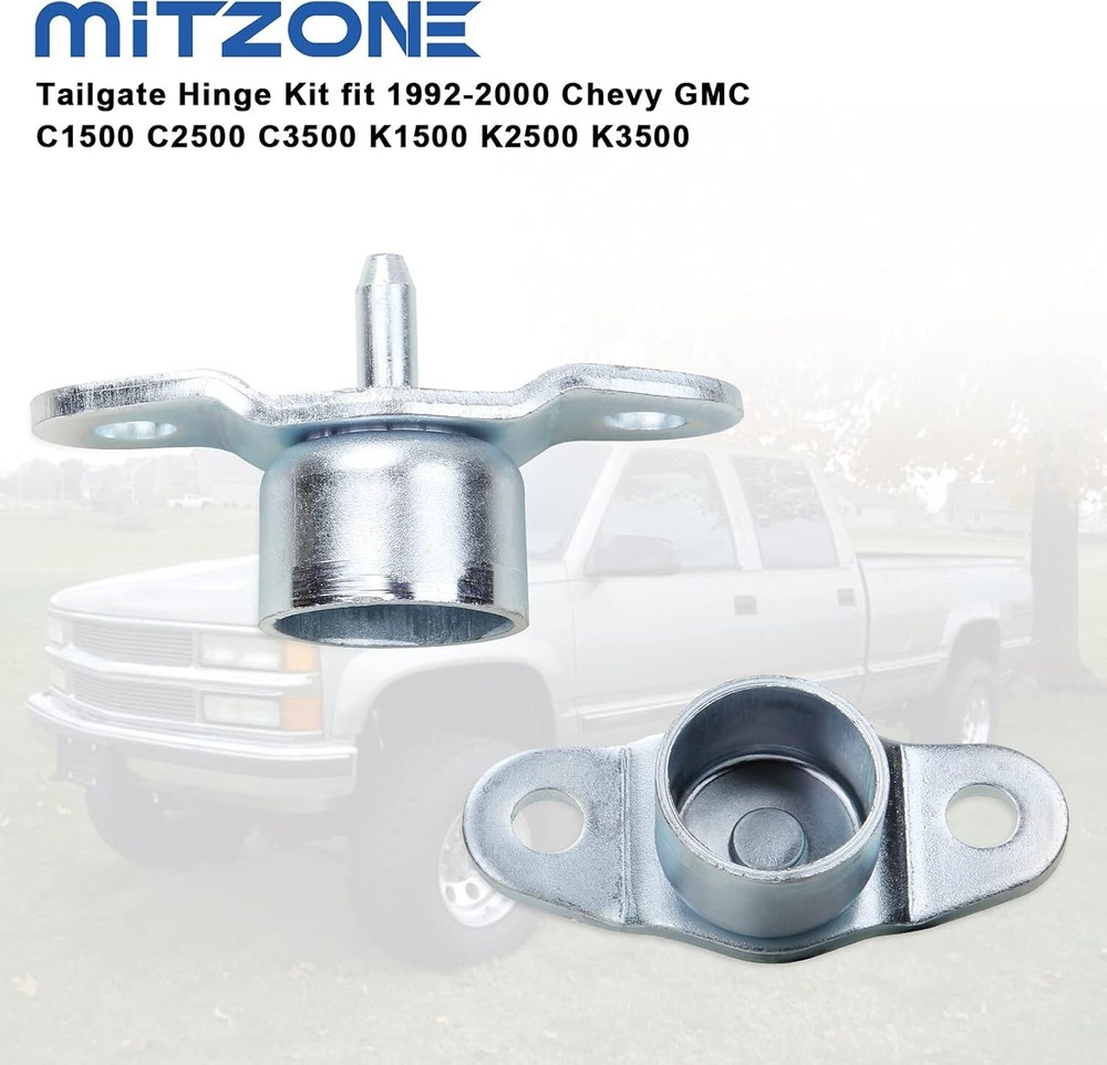 Tailgate Hinge Kit Compatible with 1992-2000 Chevy GMC C1500 C2500 C3500