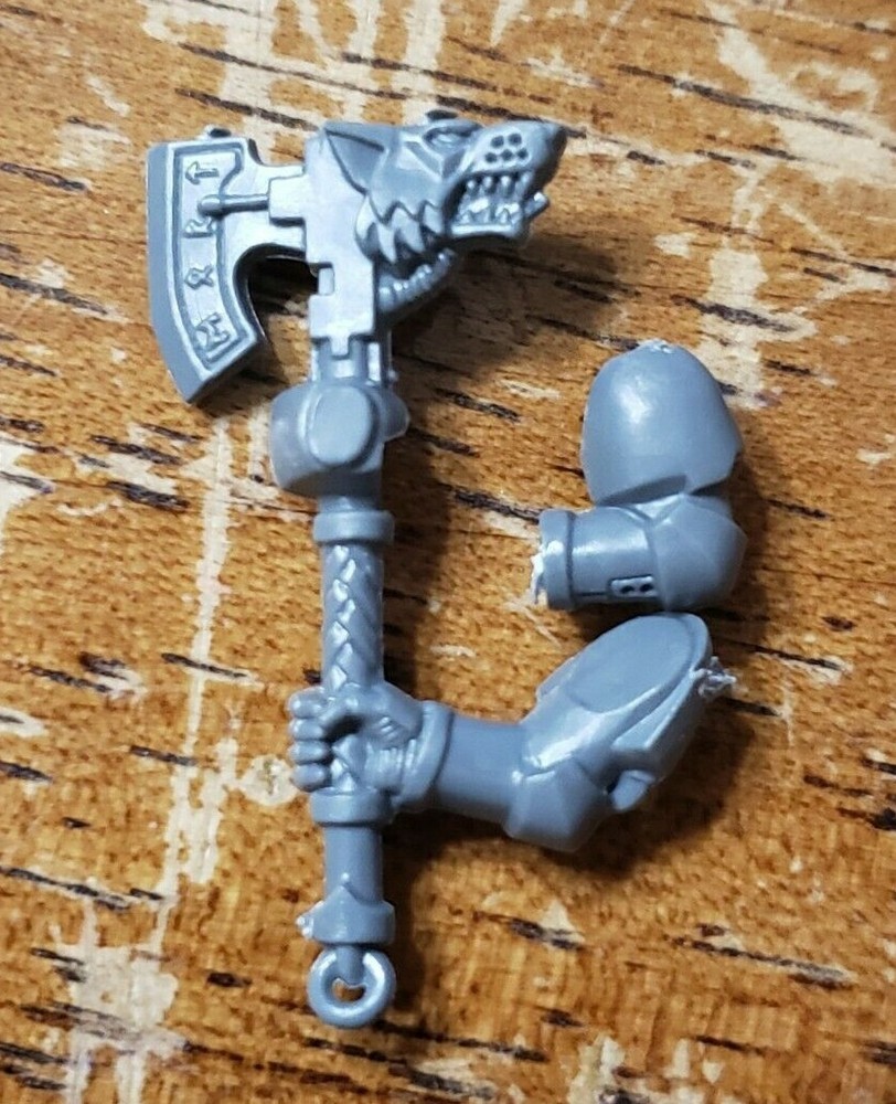 Warhammer 40k Space Wolves Bits Wolf Guard Engraved Two-Hand Power Axe