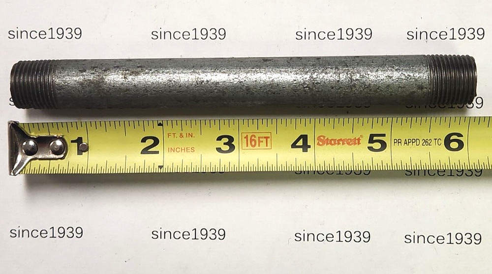 3/8" x 6" Galvanized Nipple Schedule 40