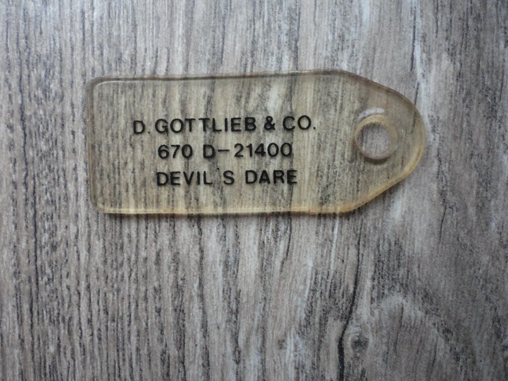Devil's Dare Pinball Machine Flag Key Chain Promo