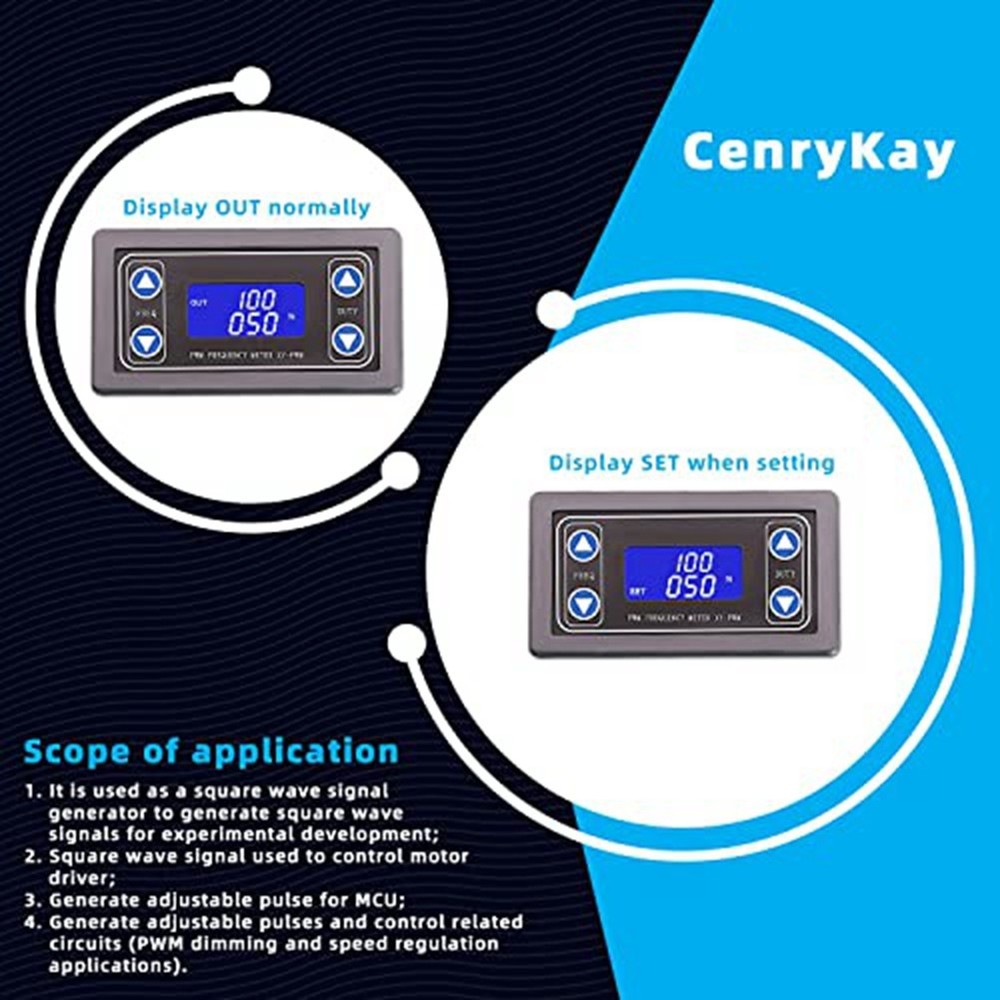 Adjustable Signal Generator, PWM Pulse Frequency Duty Cycle, Square Wave6968