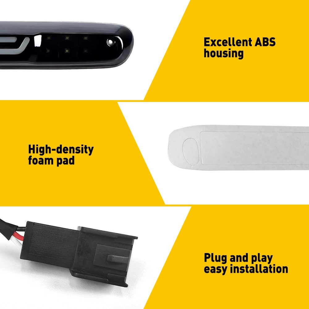 Smoke LED 3rd Third Brake Light Cargo Lamp For 07-13 Chevy Silverado Bright EAG