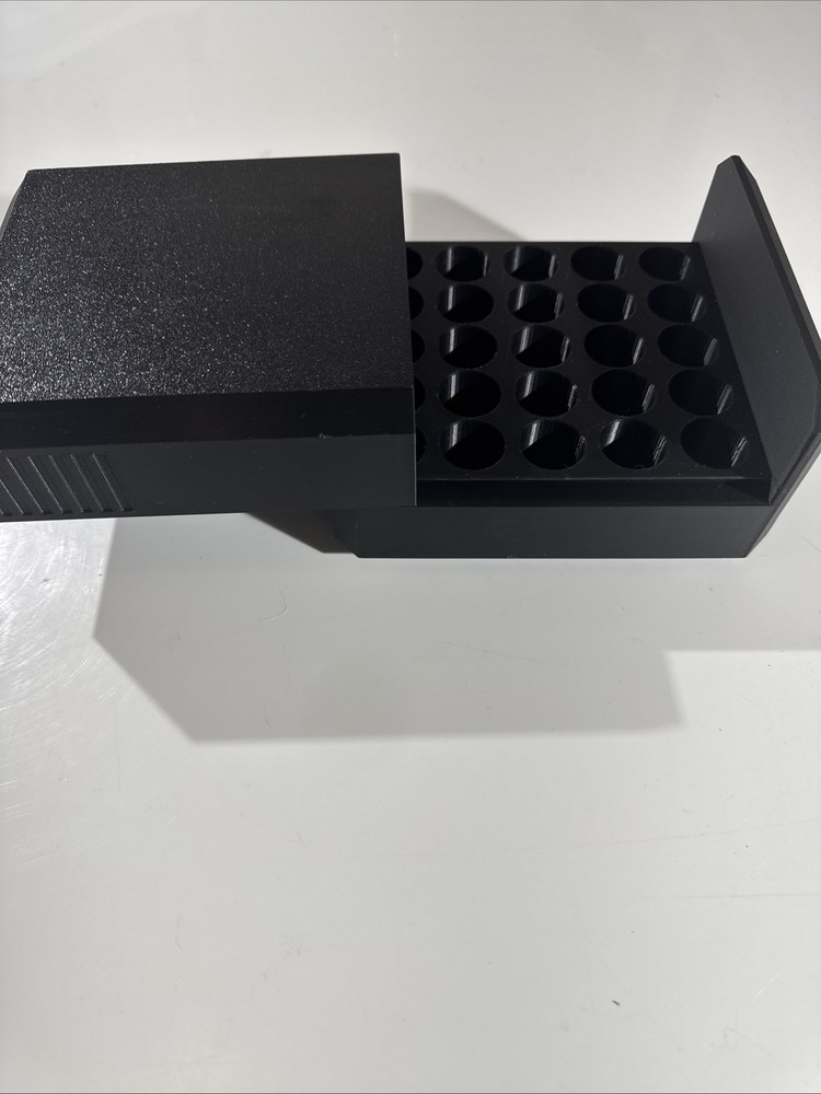 16ga Shotgun Shell Storage Box Case - 25rd Round - Black