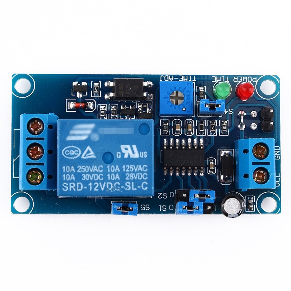 12V DC Delay Relay with Timer Turn on/Delay Off Switch Module